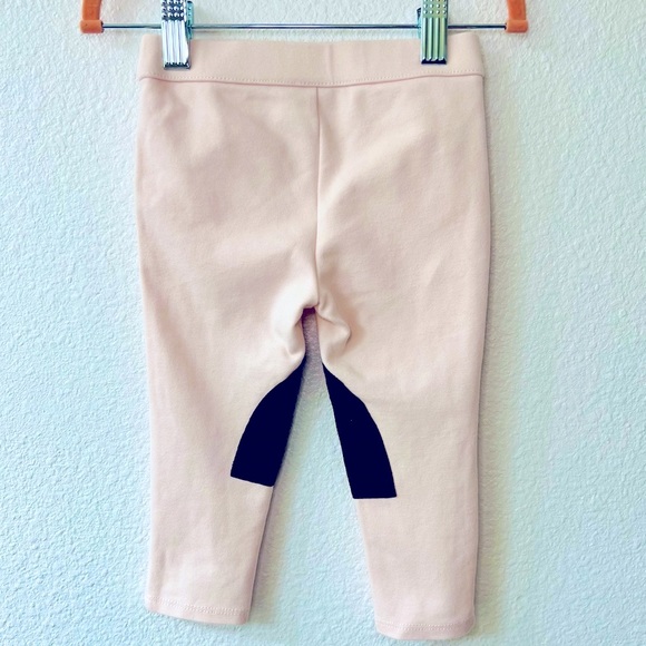Janie & Jack Horse Top Riding Pant Set 18-24M Pink Suede Bow Equestrian Outfit - Picture 11 of 13